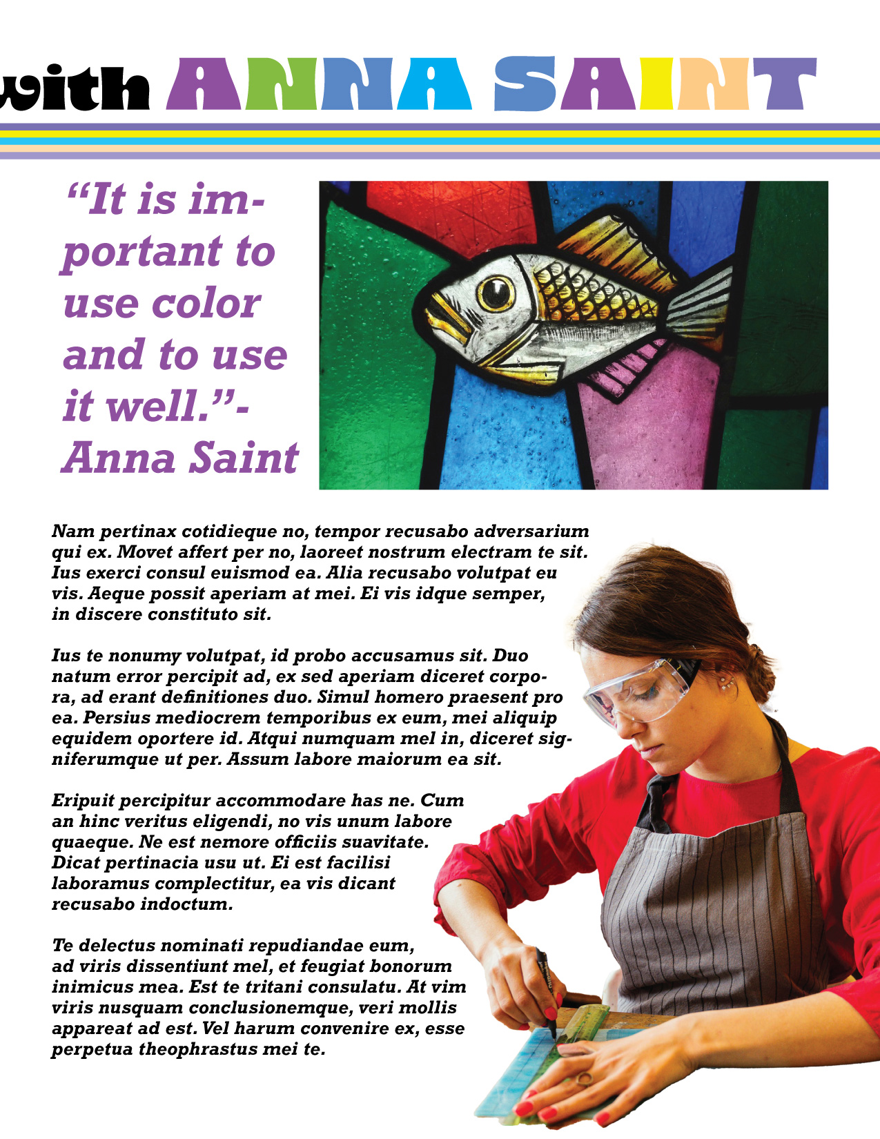 Art Studio News editorial spread right page