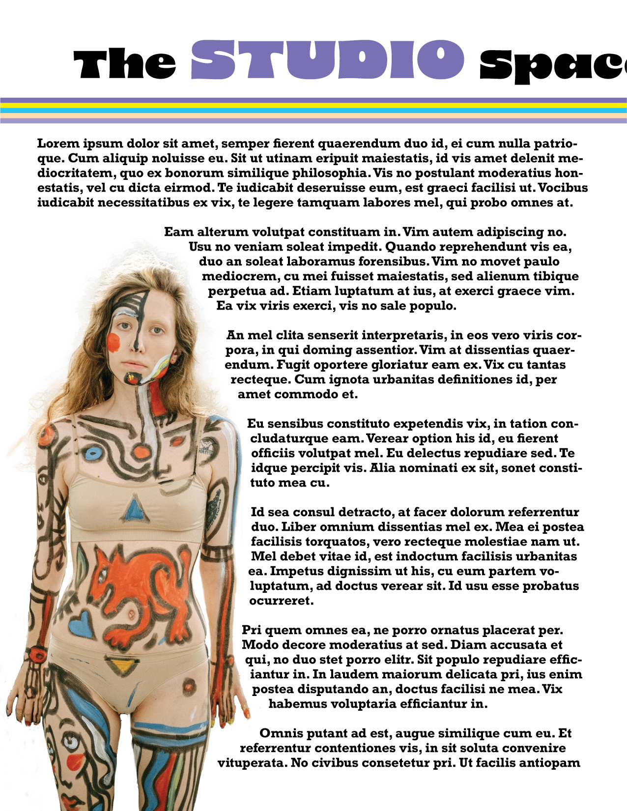 Art Studio News editorial spread left page