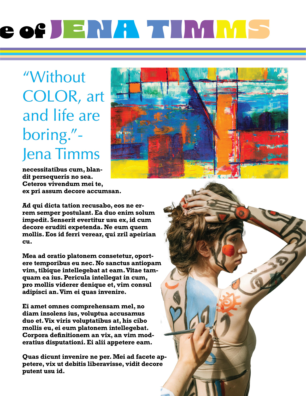 Art Studio News editorial spread right page
