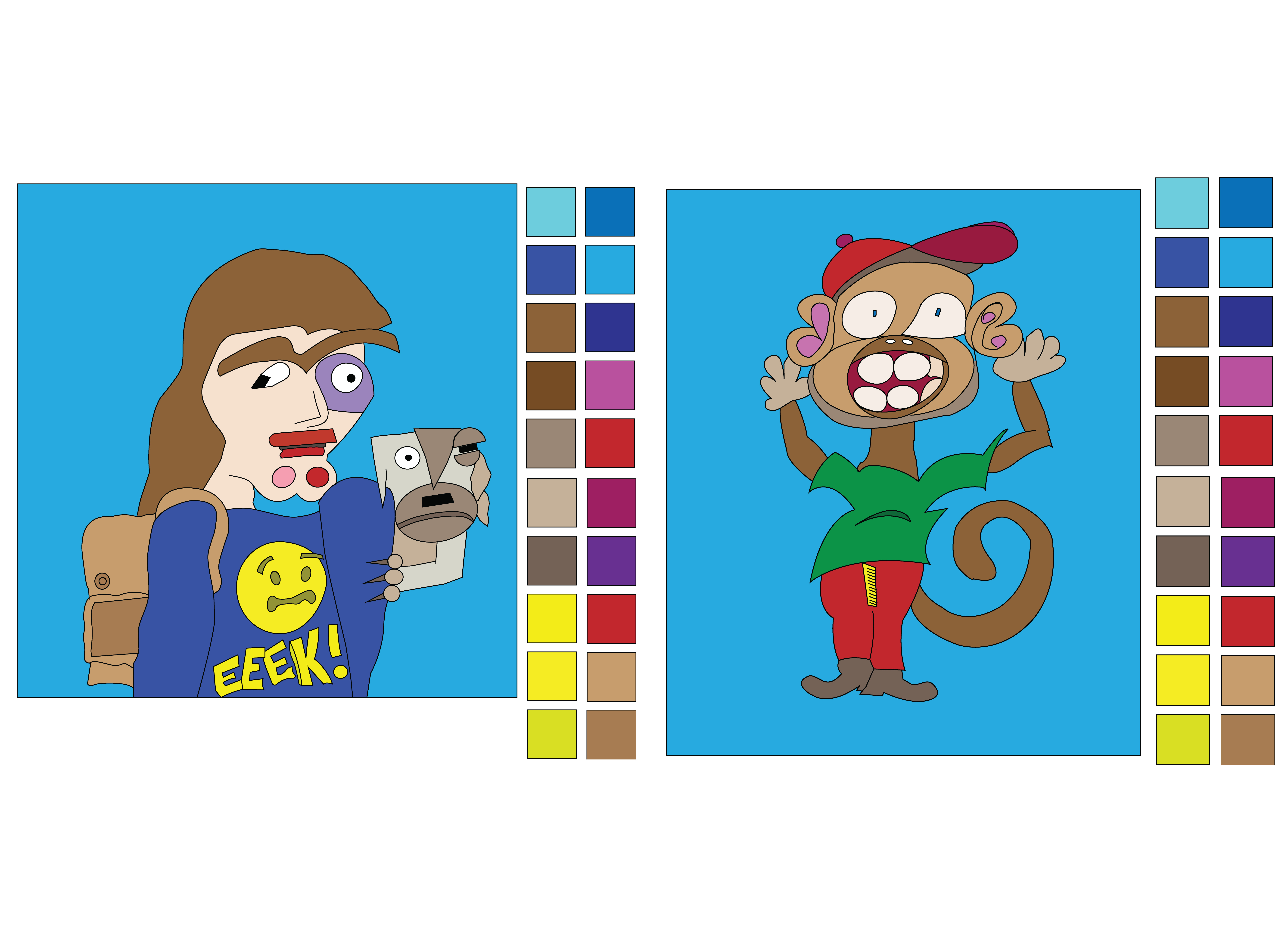Character development illustrations