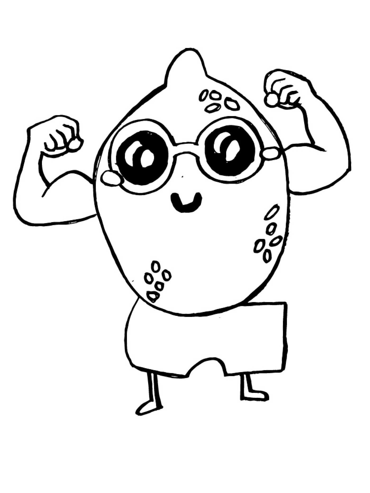 Jacked mascot illustration
