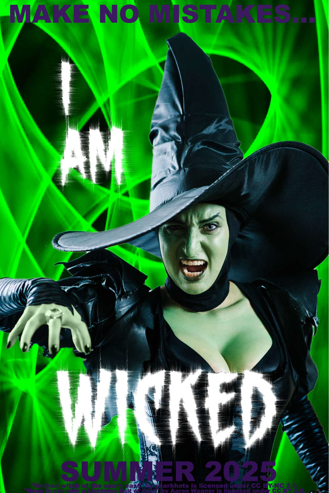Wicked movie poster typography project