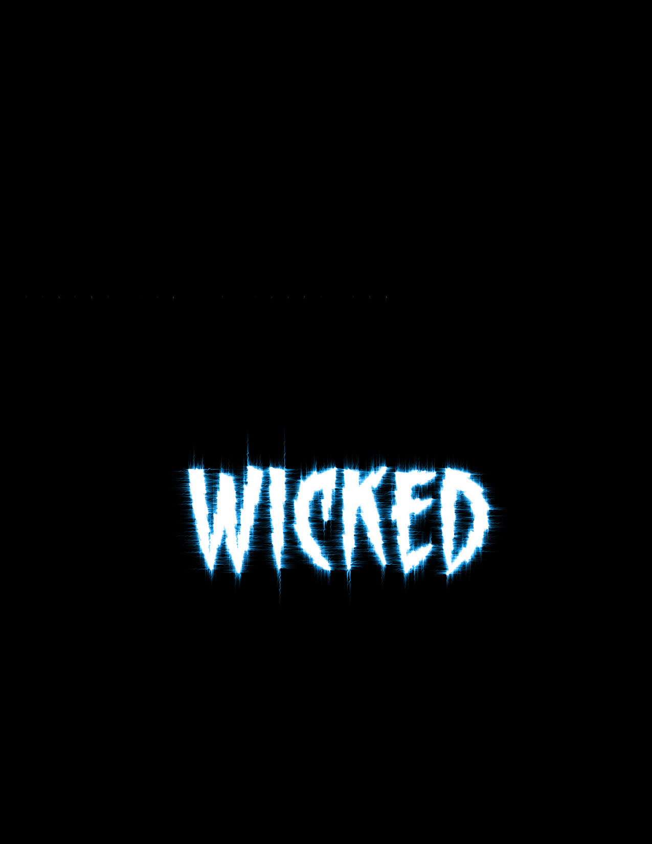 Wicked poster typography development
